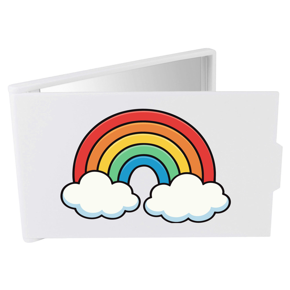 'Cute Rainbow' Compact / Travel / Pocket Makeup Mirror (CM00052021)
