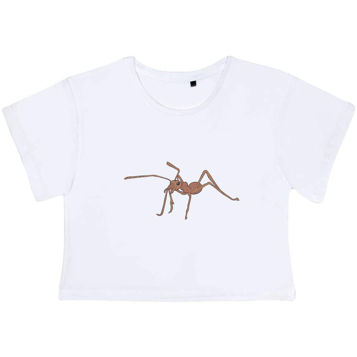 Medium 'Brown Ant' Adult's Cotton Crop Top (CO00166782)