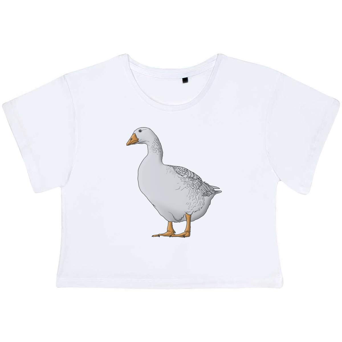'Goose' Women's Cotton Crop Tops (CO029557)