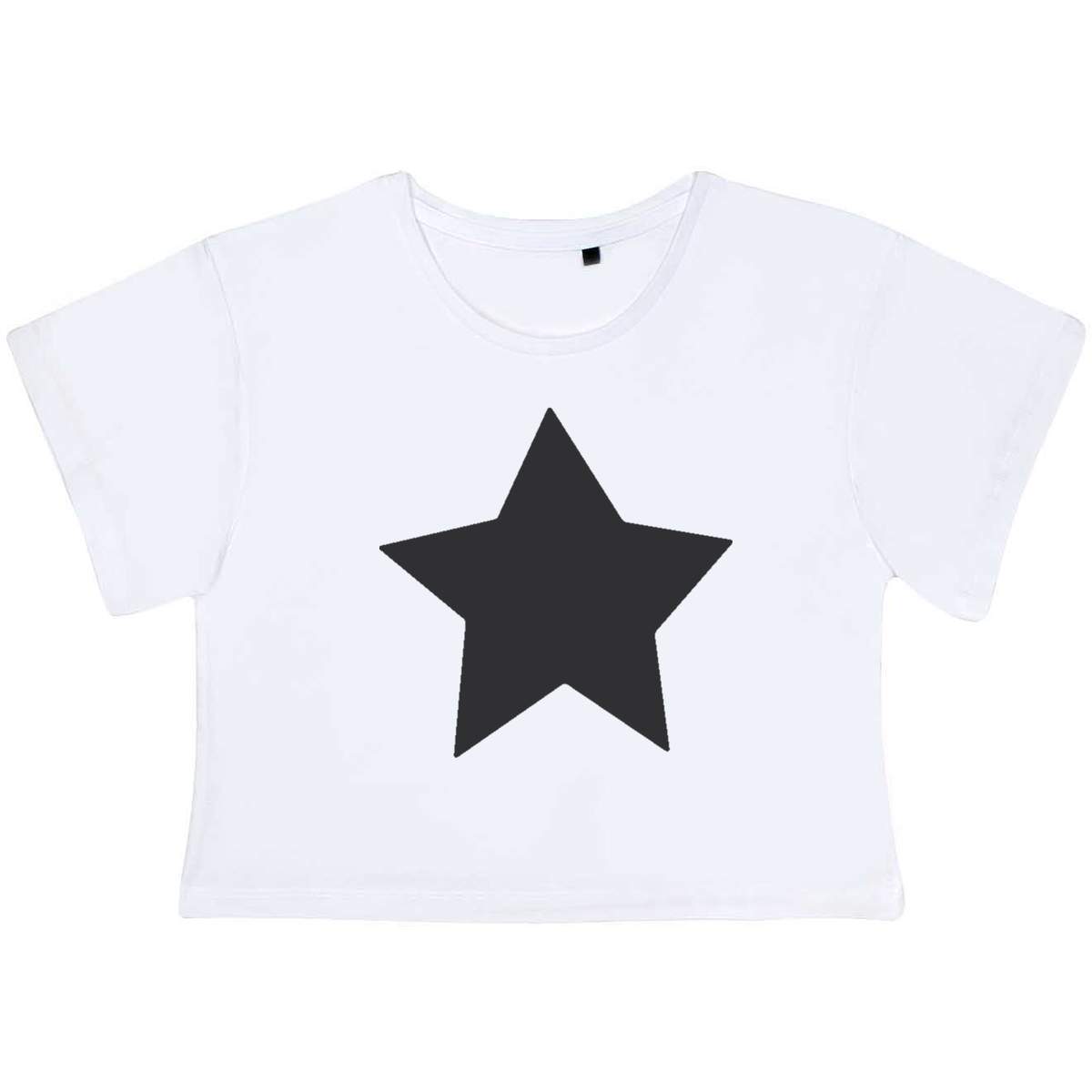'Star Shape' Women's Cotton Crop Tops (CO010916)