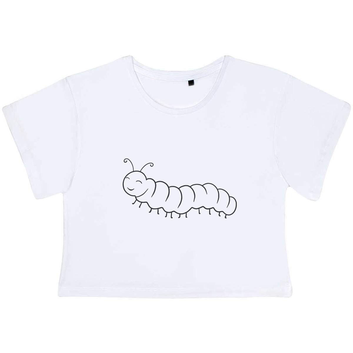 Extra Small 'Caterpillar ' Adult's Cotton Crop Top (CO00116344)