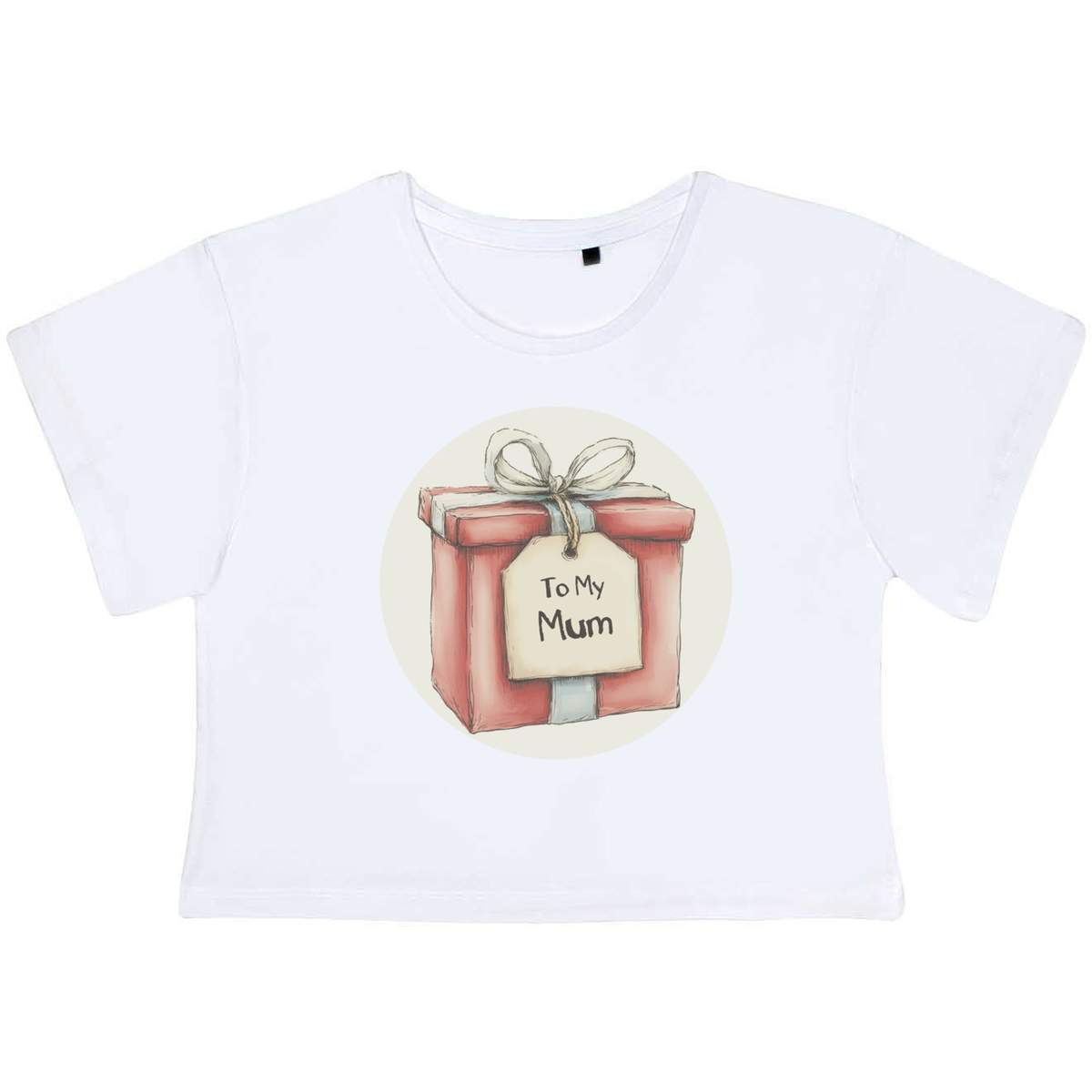 'To My Mum ' Women's Cotton Crop Tops (CO053307)