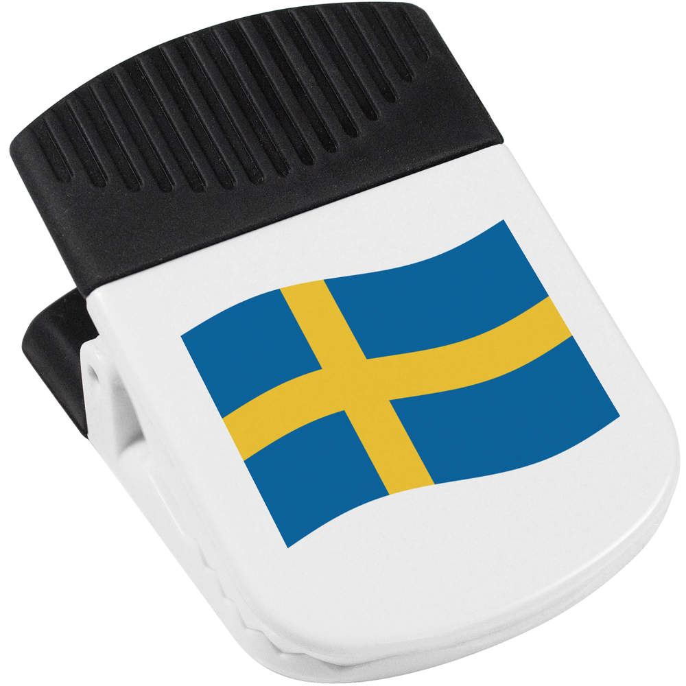 'Waving Swedish Flag' Magnetic Clip (CP00038672)