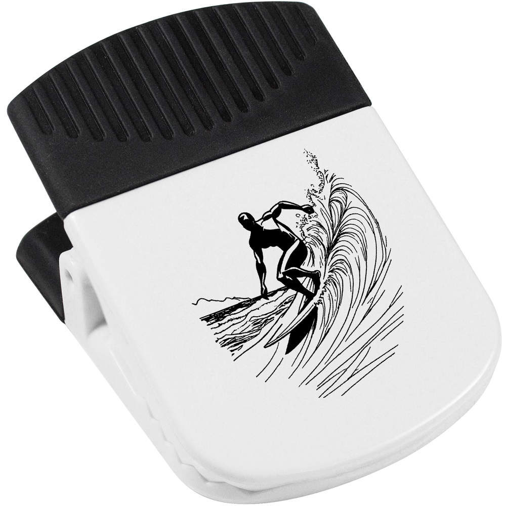 'Surfer Riding The Waves' Magnetic Clip (CP00039349)