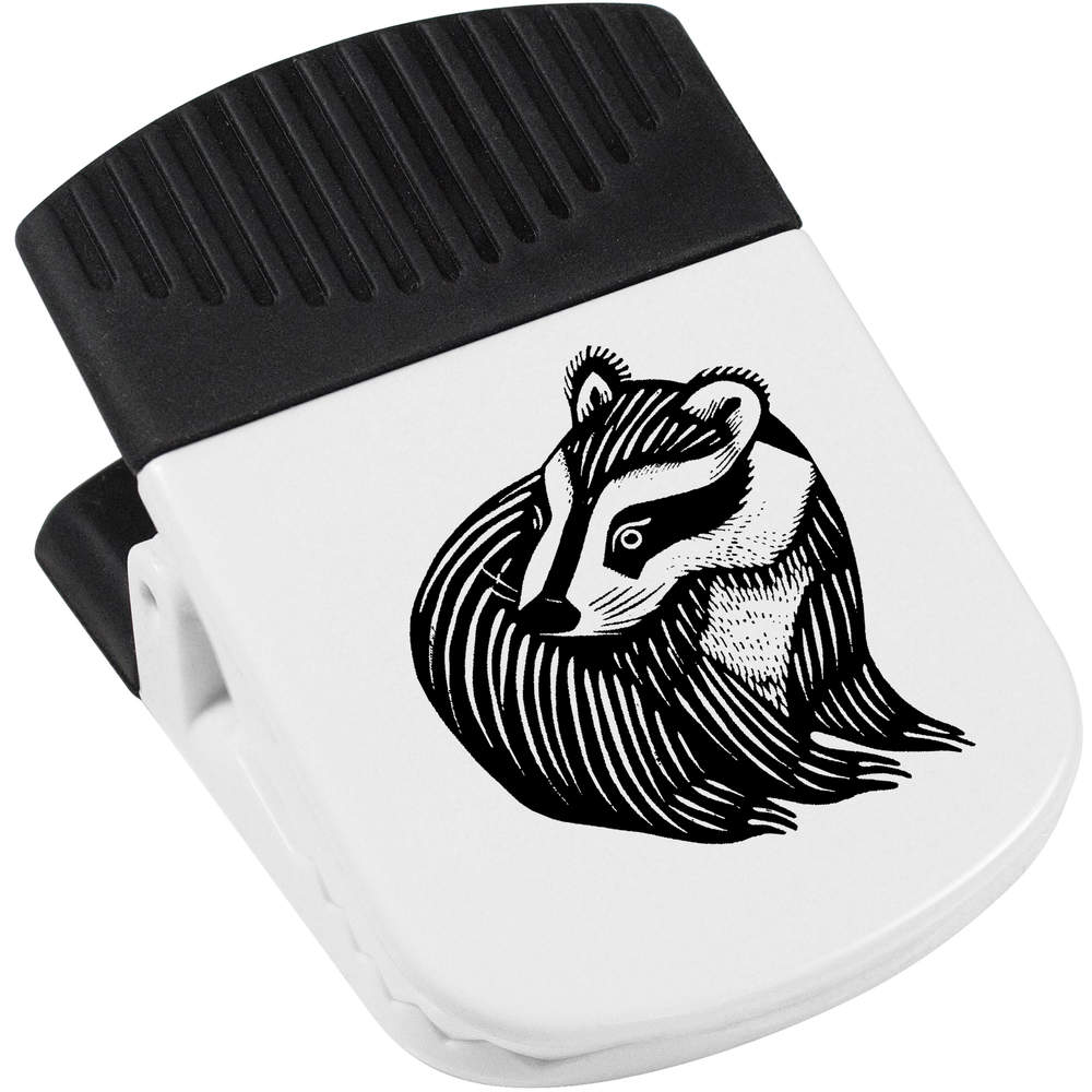 'Abstract Badger' Magnetic Clip (CP00040425)
