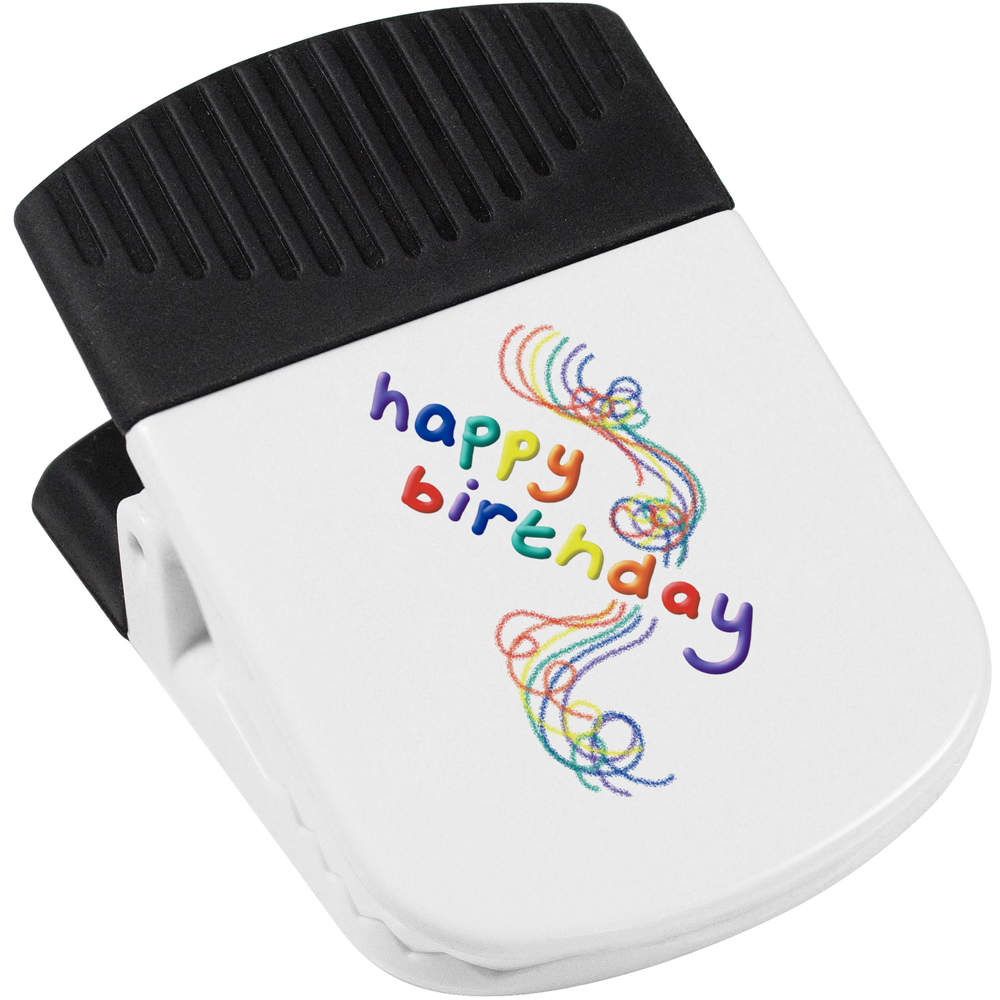 'Happy Birthday Rainbow ' Magnetic Clip (CP00044222)