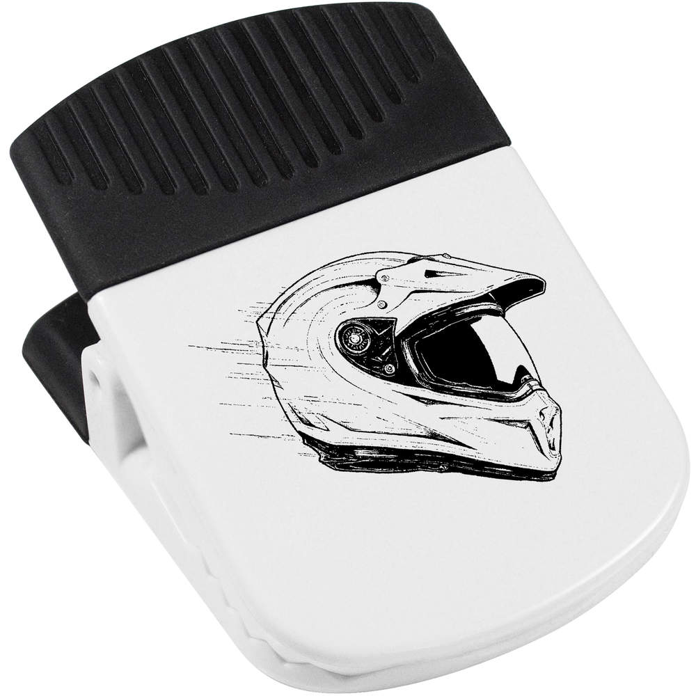 'Motorbike Helmet Side View' Magnetic Clip (CP00044680)
