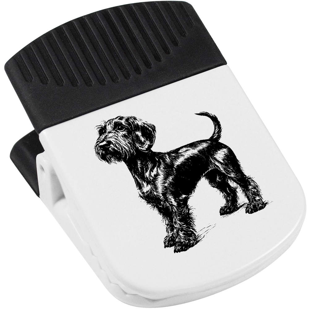'Standard Wire-haired Dachshund Side View' Magnetic Clip (CP00045288)