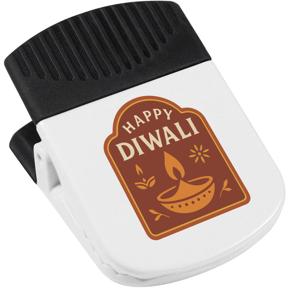 'Happy Diwali Celebratory Design' Magnetic Clip (CP00048733)