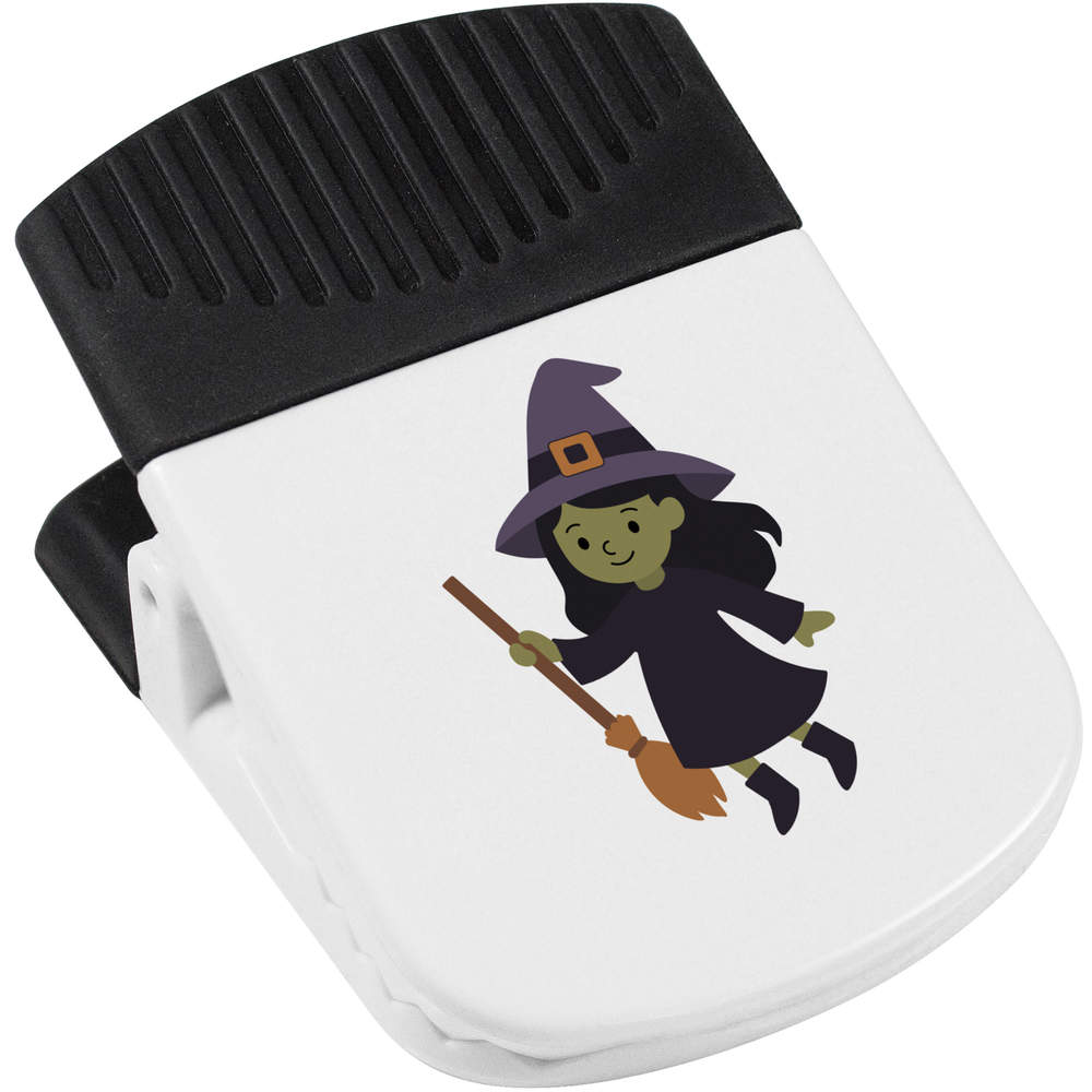 'Witch with Broomstick' Magnetic Clip (CP00050063)