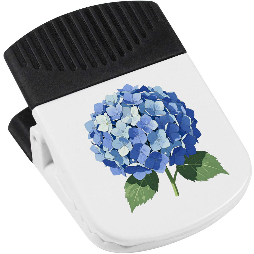 'Blue Hydrangea' Magnetic Clip - Fridge / Whiteboard Note Holder for Photos, Lists, Reminders and Offices (CP00054226)
