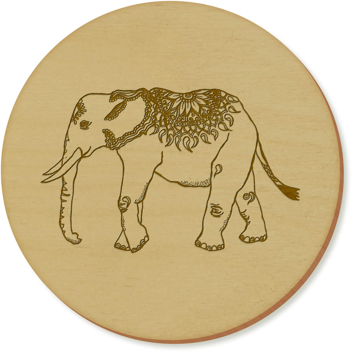'Indian Elephant' Coaster Sets (CR008528)