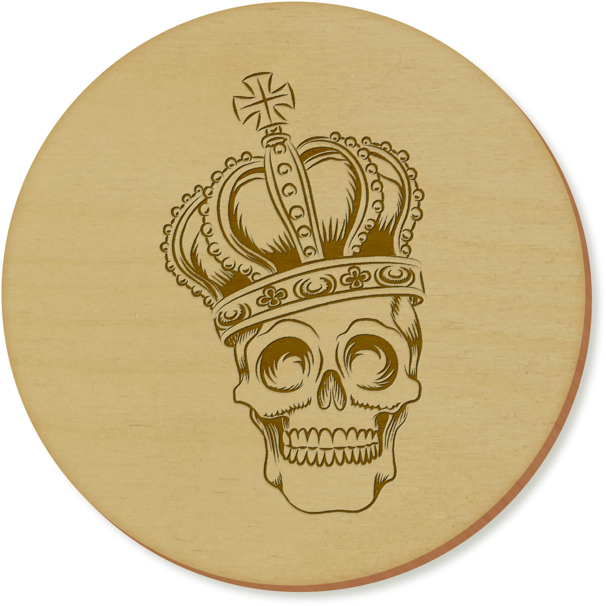 'Skull Wearing A Crown' Coaster Sets (CR012596)