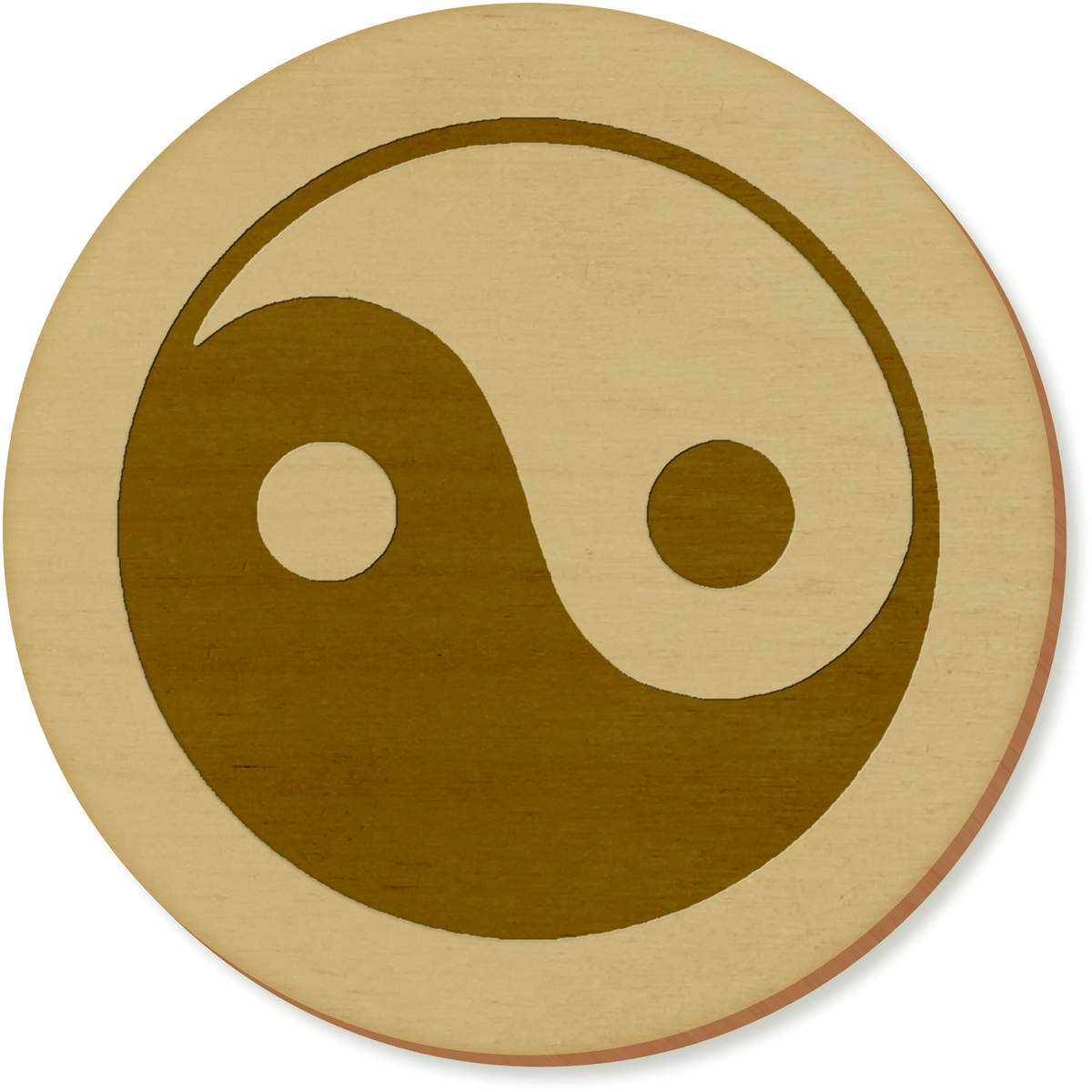 'Yin Yang Symbol' Coaster / Drinks Mat Set - For Mugs, Glasses, Tables and Gifts (CR019258)