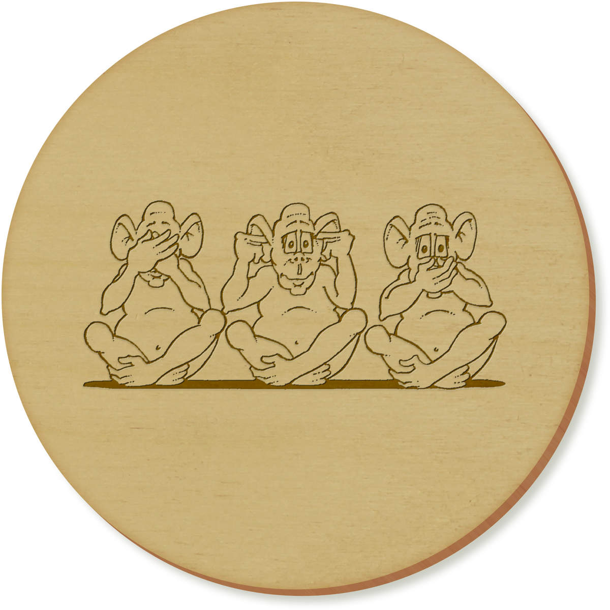 'Three Wise Monkeys' Coaster Sets (CR030850)