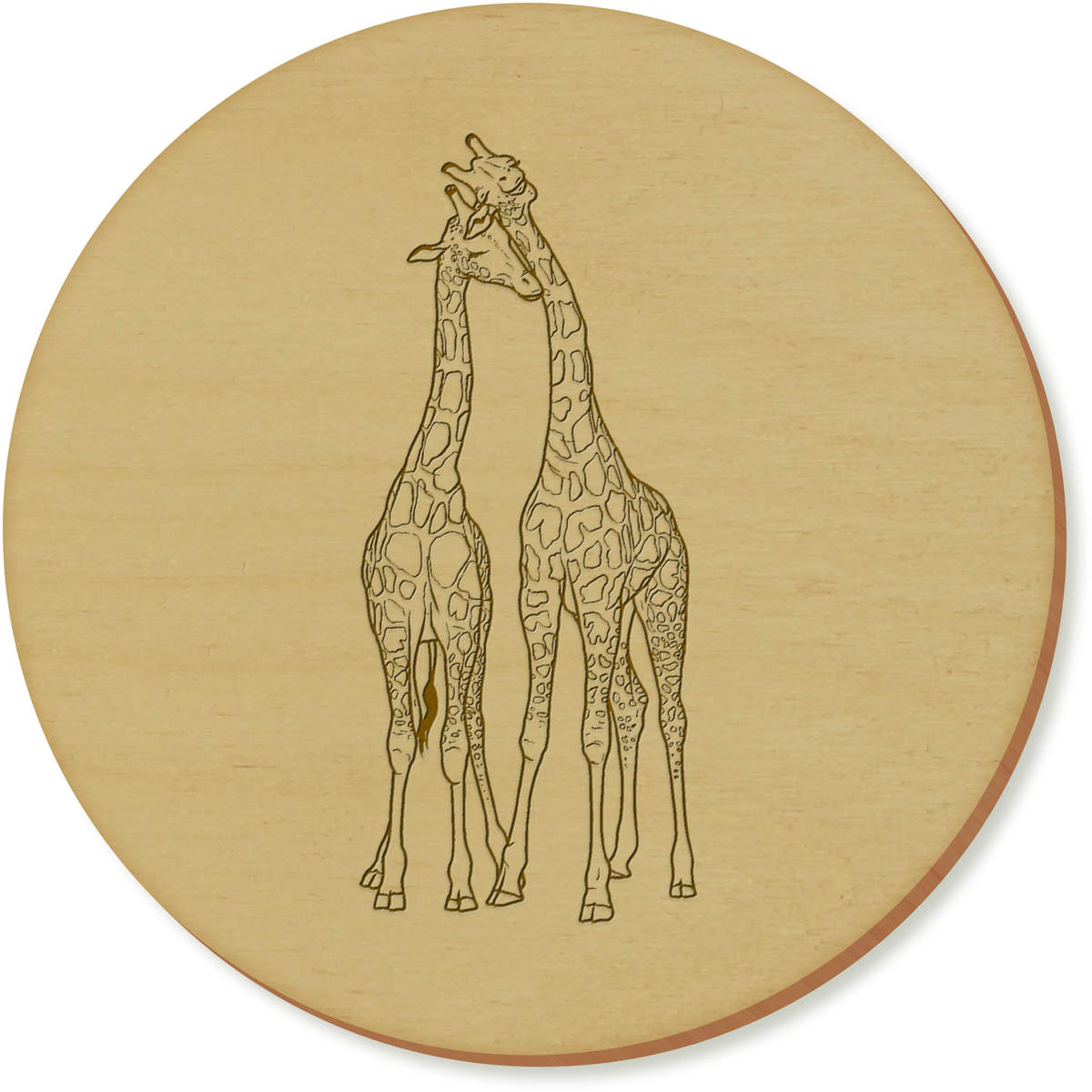 'Cuddling Giraffes' Coaster Sets (CR035232)