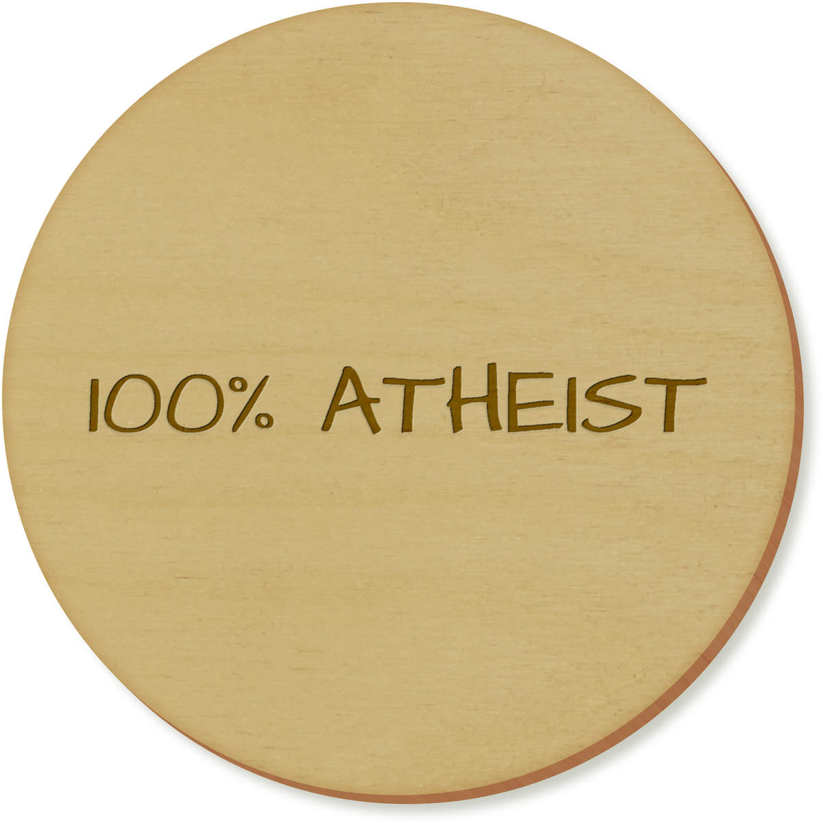 '100% Atheist' Coaster Sets (CR038203)