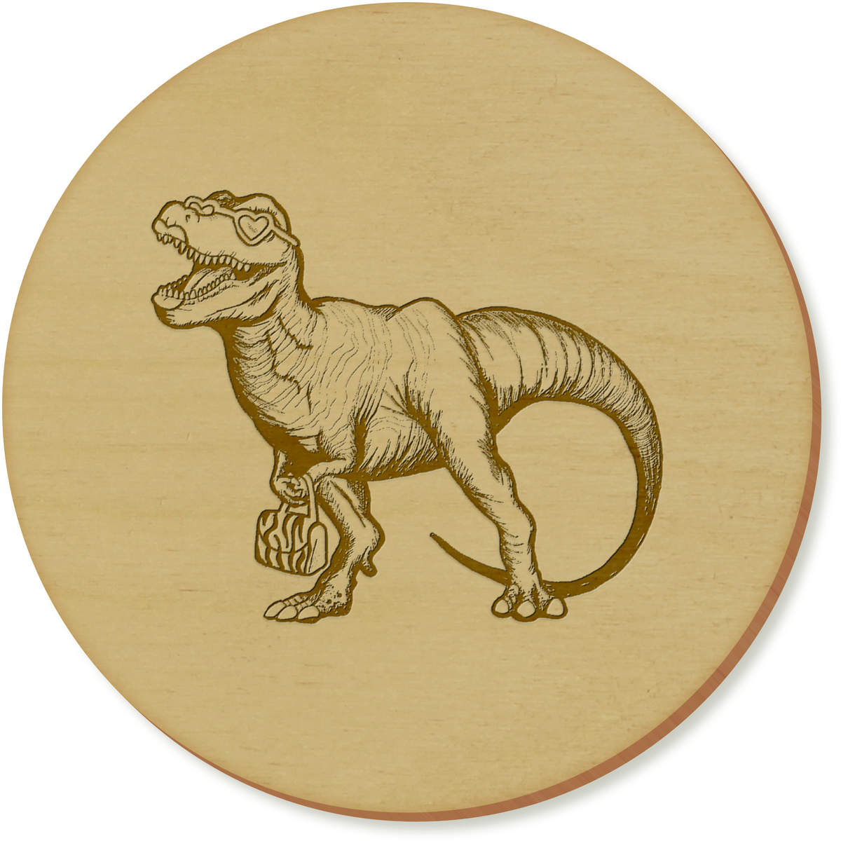 'T-Rex With Handbag' Coaster Sets (CR039050)