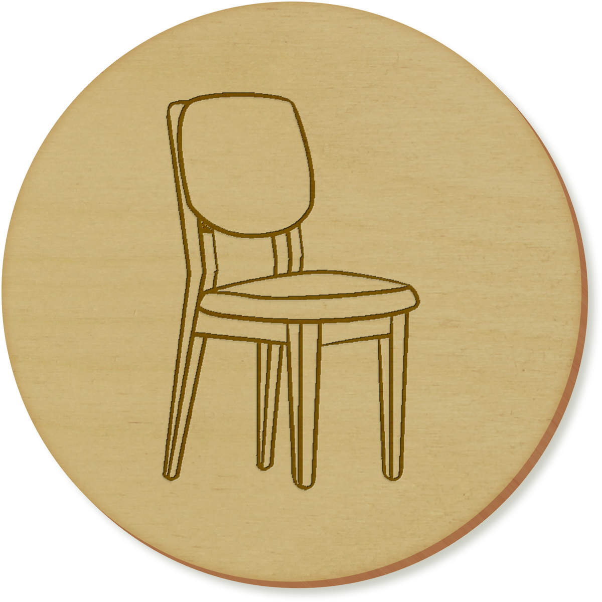 'Chair Side View' Coaster Sets (CR045854)
