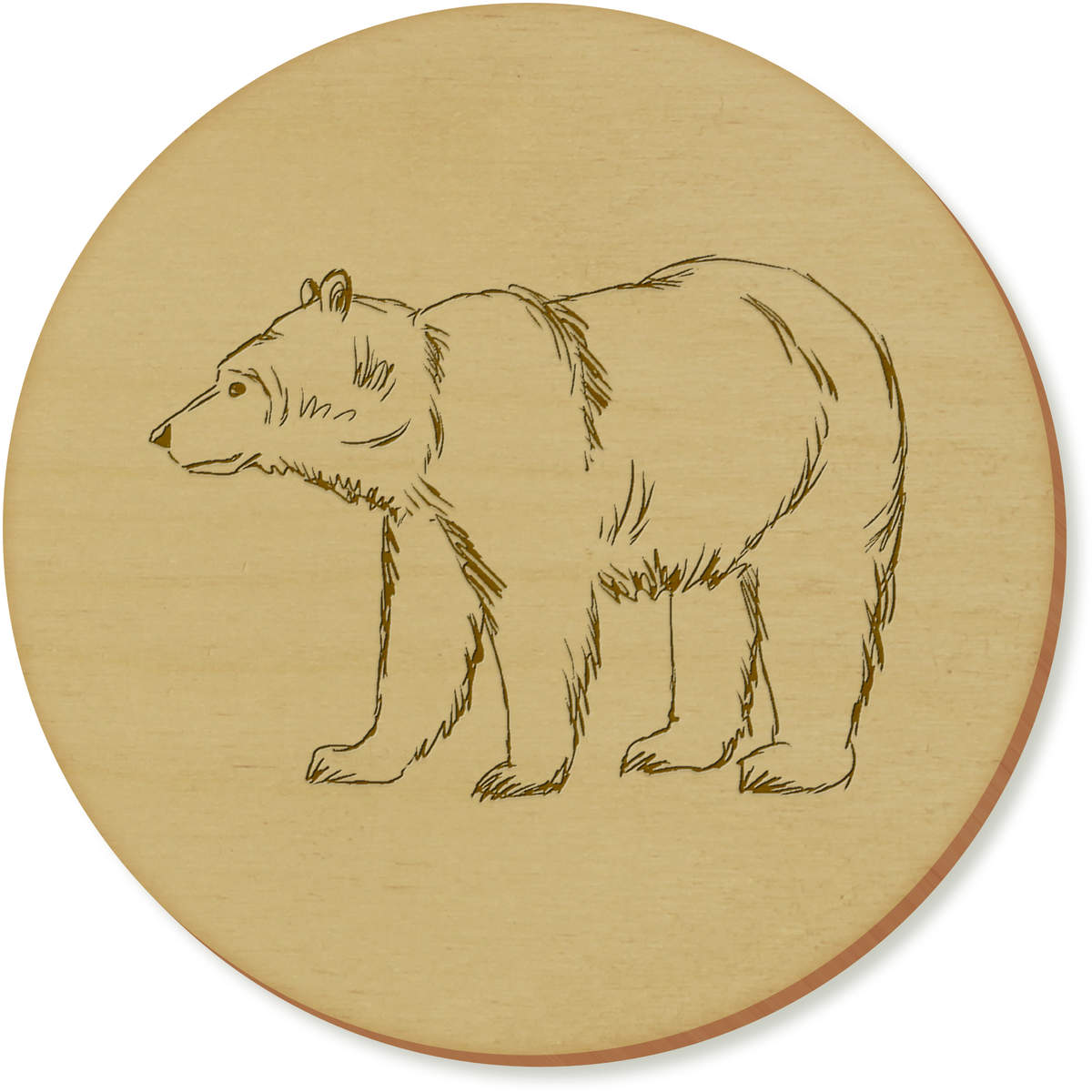 'Bear Line Art' Coaster Sets (CR045970)