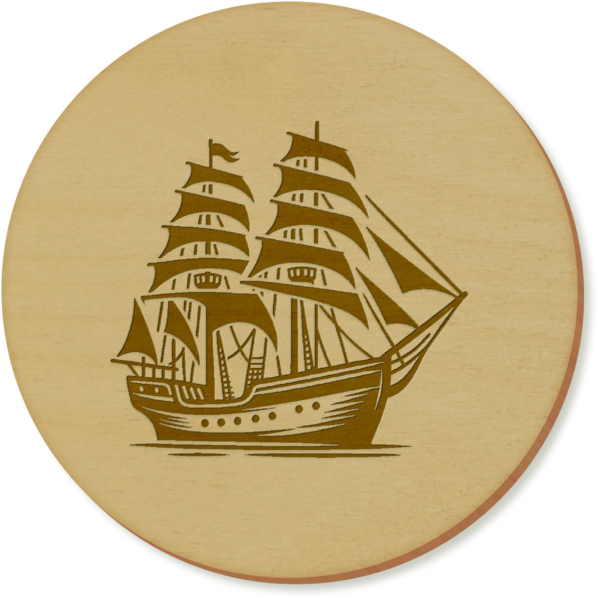'Vintage Sailing Ship' Coaster Sets (CR047053)