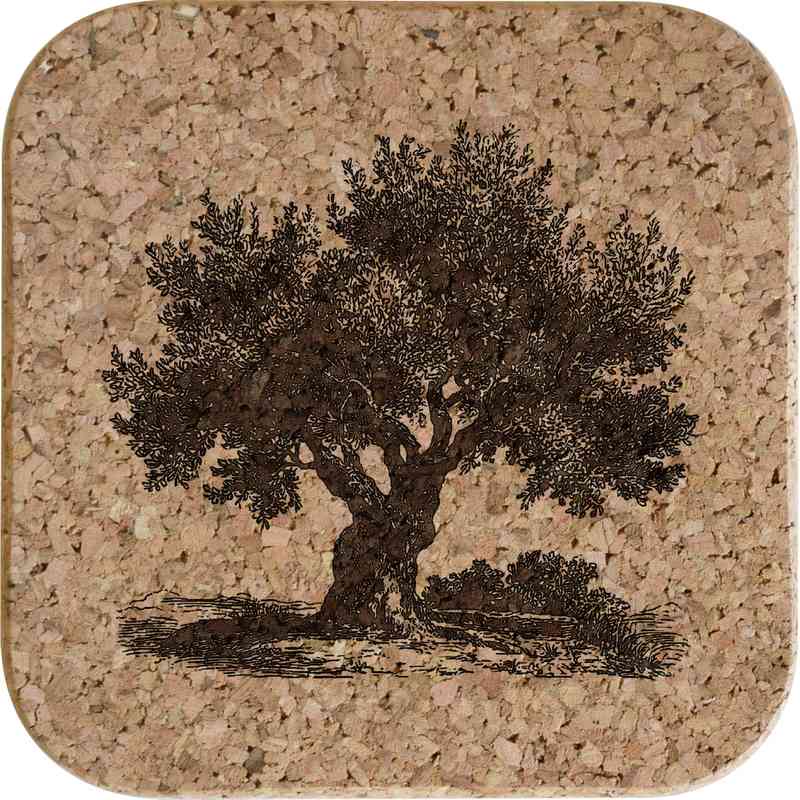 'Vintage Olive Tree' Coaster Sets (CR055841) - Picture 3 of 6