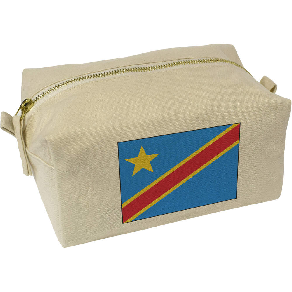 'Democratic Republic of the Congo' Canvas Wash Bag / Makeup Case (CS00015819)