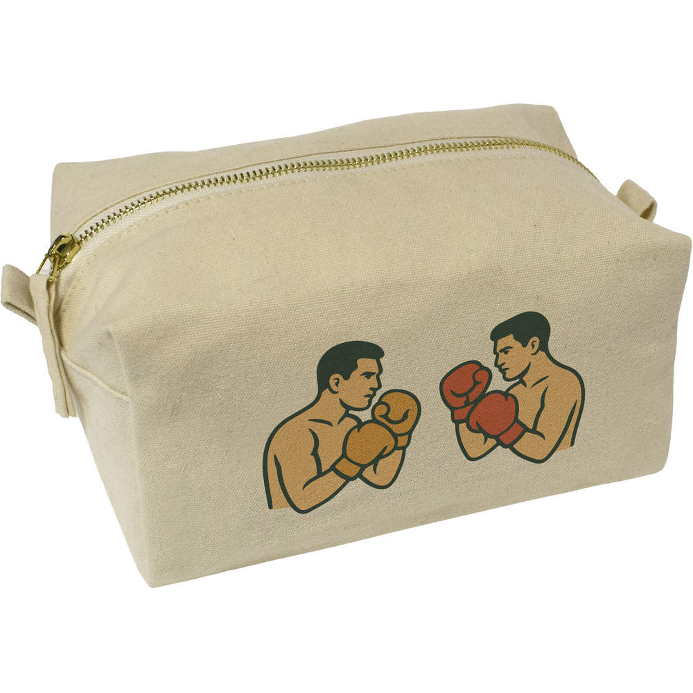 'Boxing Face Off' Canvas Wash Bag / Makeup Case (CS00045661)