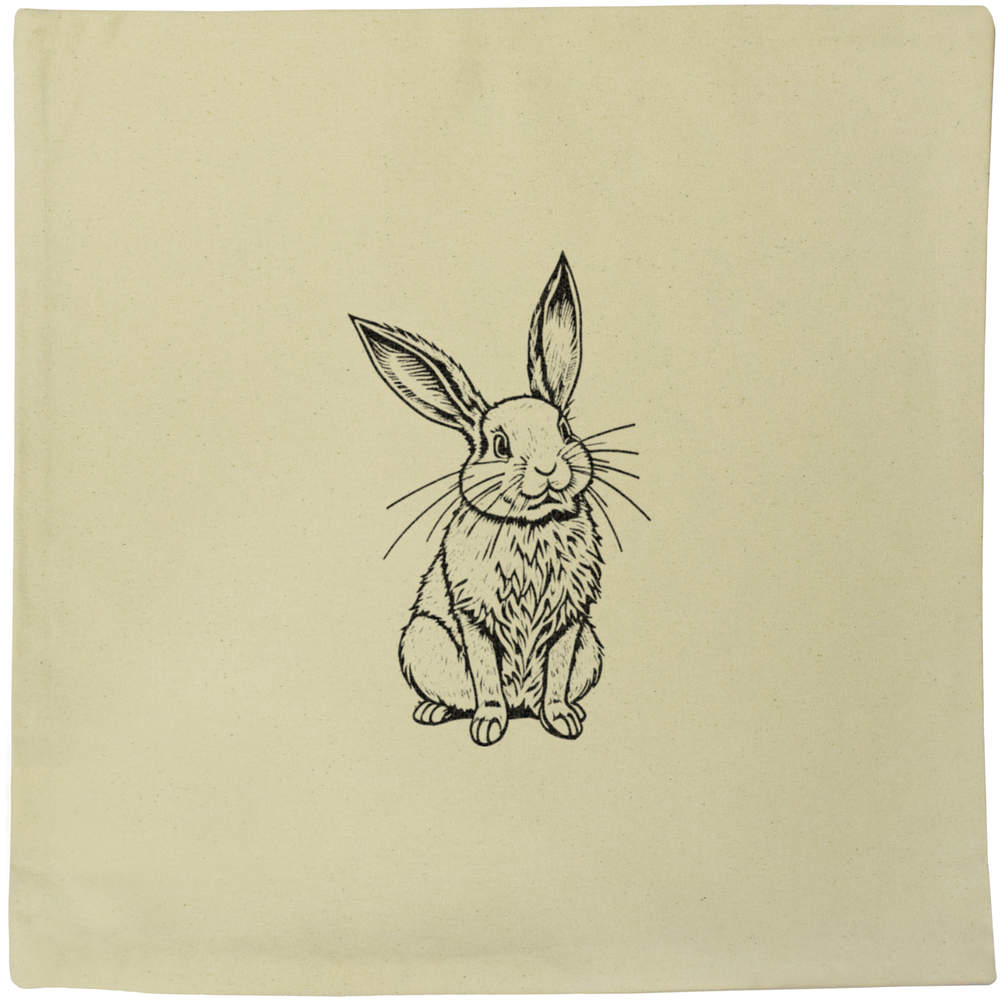 40cm x 40cm 'Lop Rabbit' Canvas Cushion Cover (CV00034083)