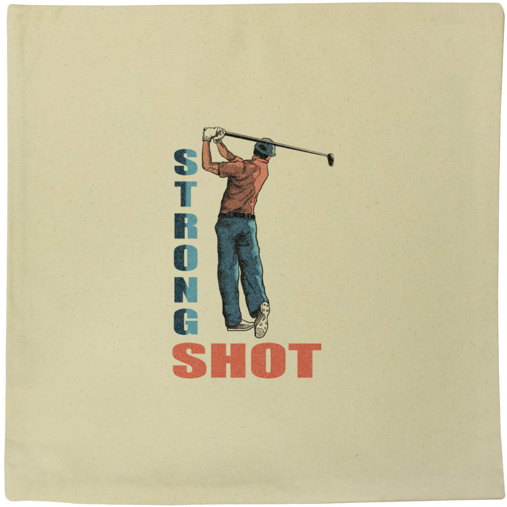 40cm x 40cm 'Perfect Strike, Golf Glory' Canvas Cushion Cover (CV00037173)
