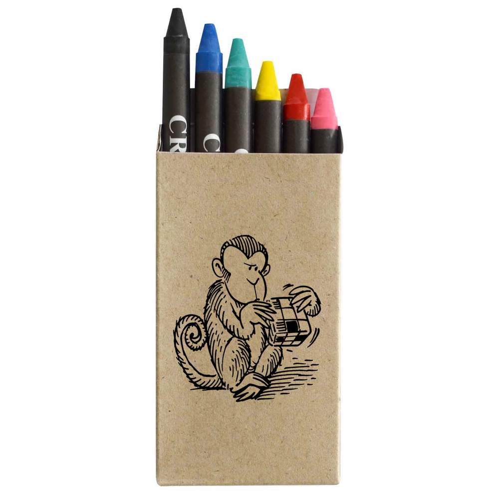 'Monkey & Toy' Coloured Crayon Set (CY00008639)