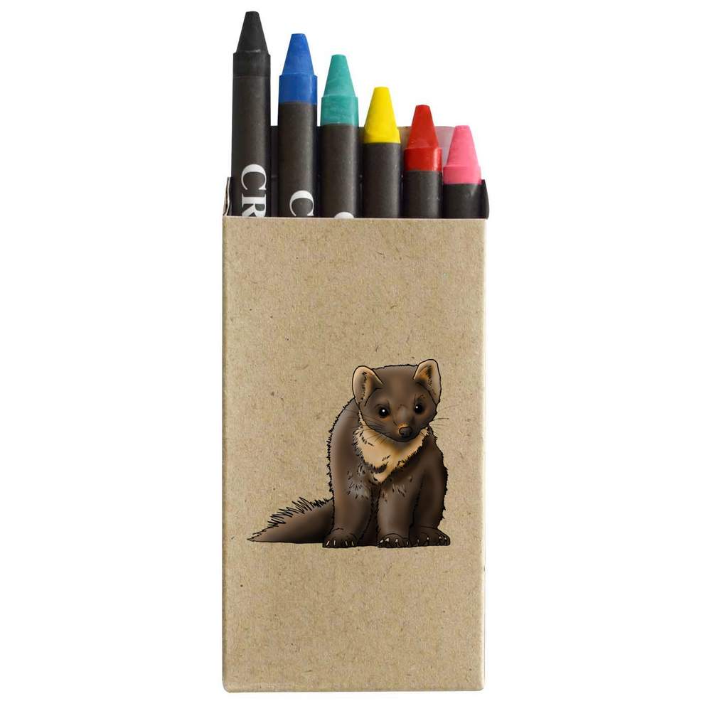 'Pine Marten' Coloured Crayon Set (CY00012306)