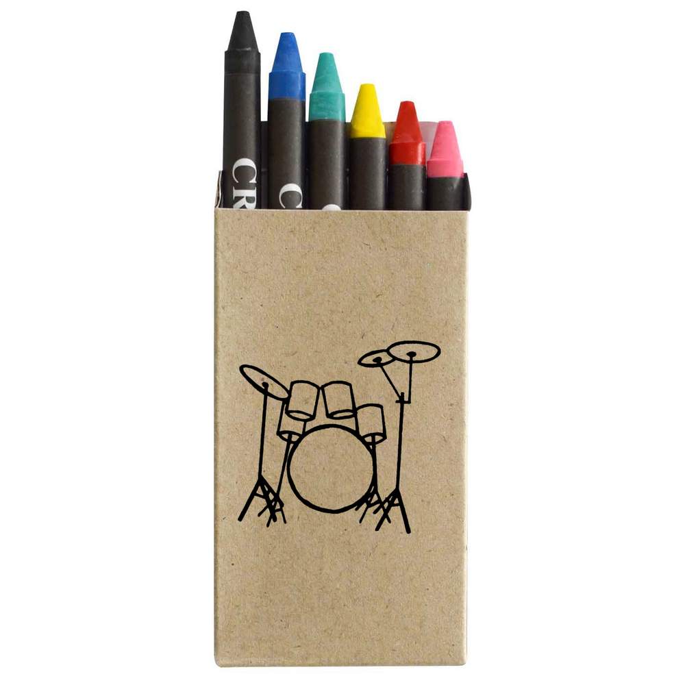 'Drum Kit' Coloured Crayon Set (CY00020632)