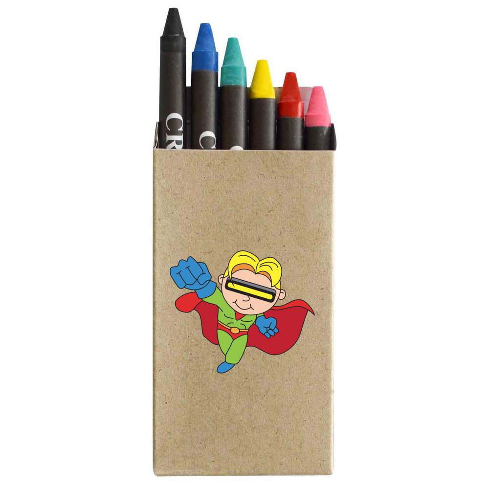 'Super Hero' Coloured Crayon Set (CY00021837)