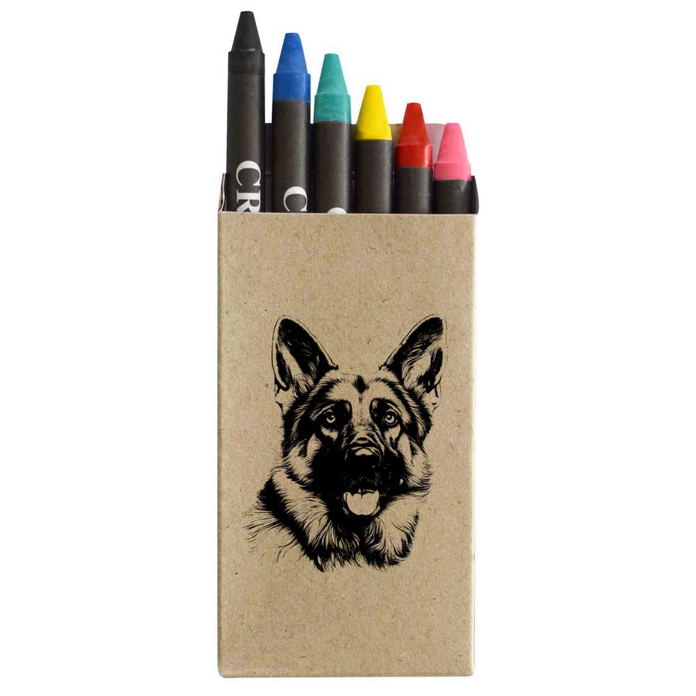 'German Shepherd dog' Coloured Crayon Set (CY00022591)