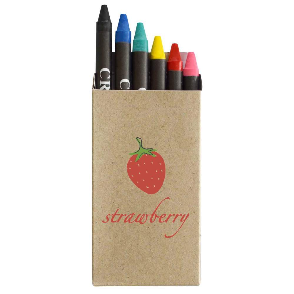 'Strawberry Summer Fruit Illustration Color' Coloured Crayon Set (CY00022977)