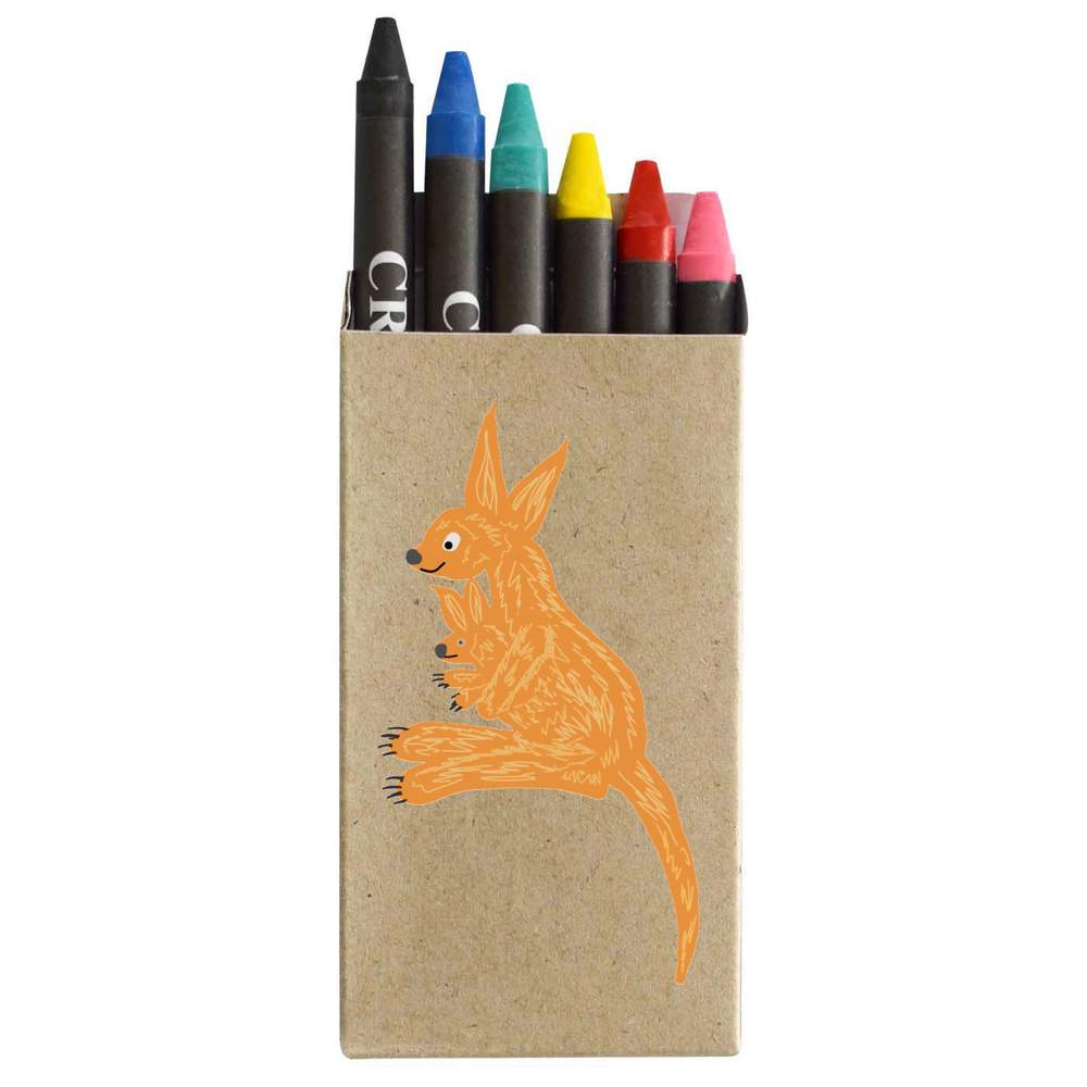 'Kangaroo and joey ' Coloured Crayon Set (CY00023104)