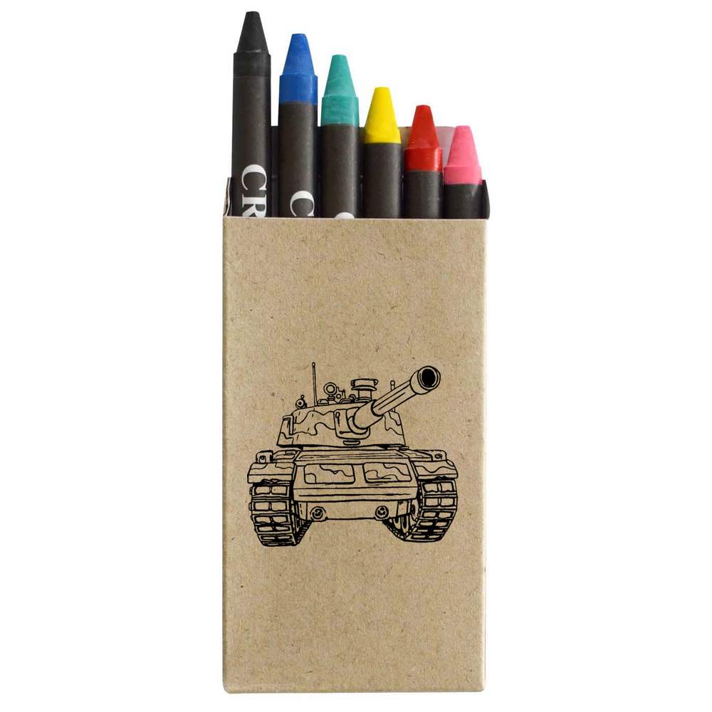 'Army Tank' Coloured Crayon Set (CY00025238)