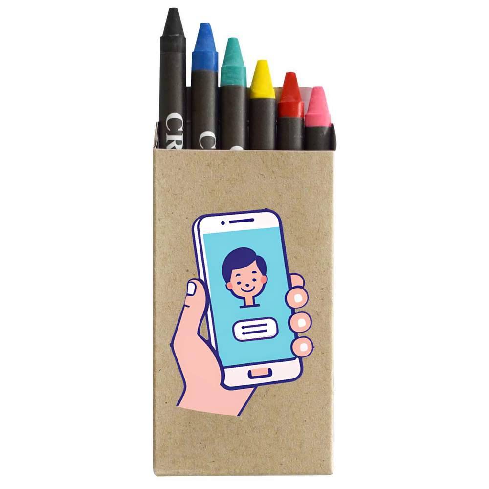 'Mobile Phone Call' Coloured Crayon Set (CY00025968)