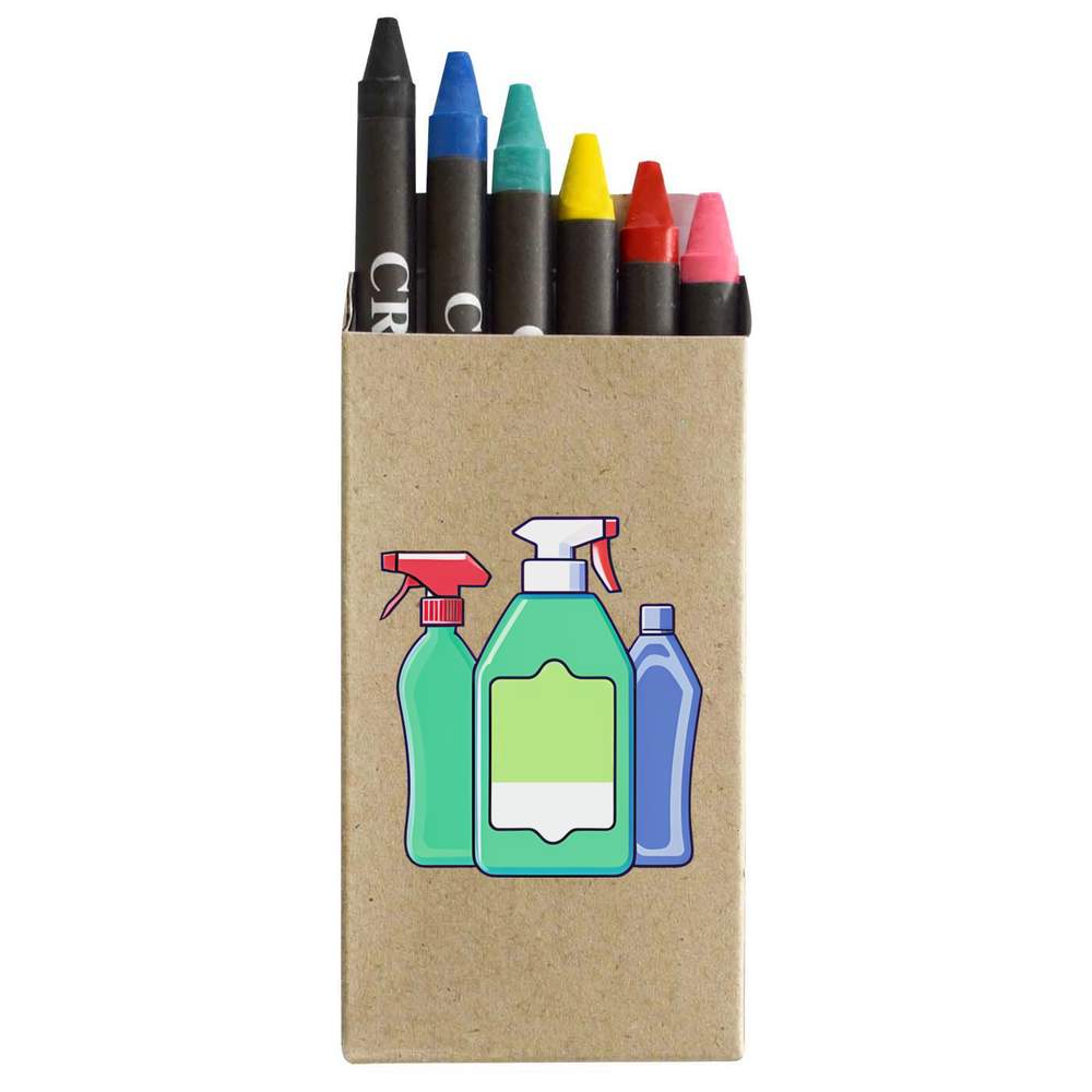 'Cleaning Products' Coloured Crayon Set (CY00026021)