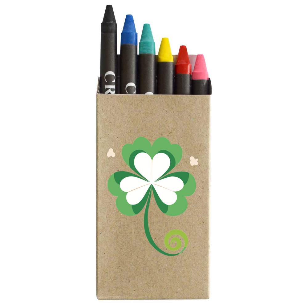 'Lucky Clover Leaf' Coloured Crayon Set (CY00027002)