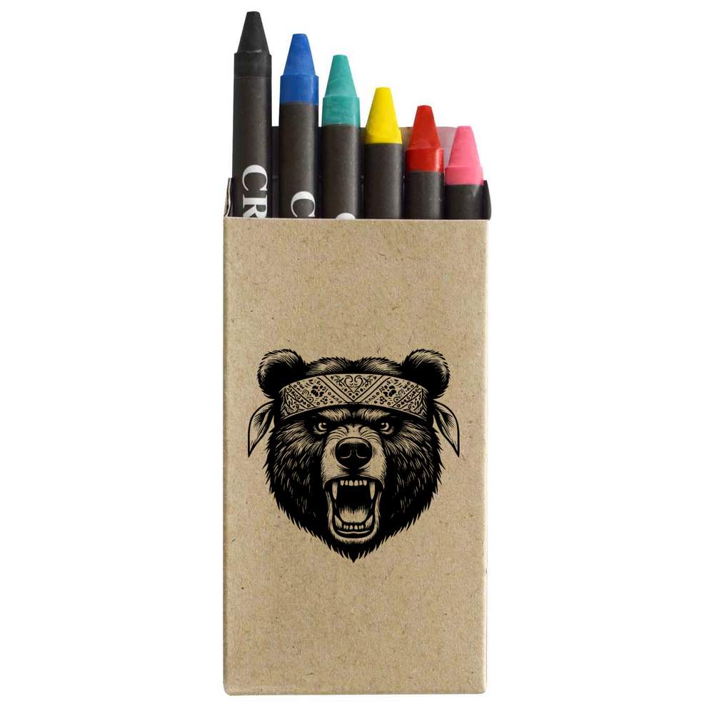 'Angry Bear' Coloured Crayon Set (CY00027056)