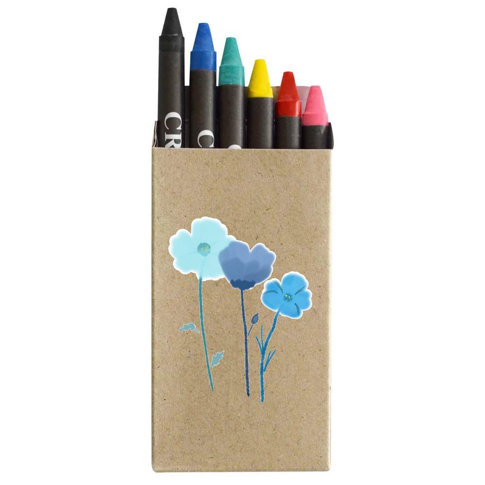 'Spring Flowers' Coloured Crayon Set (CY00027507)