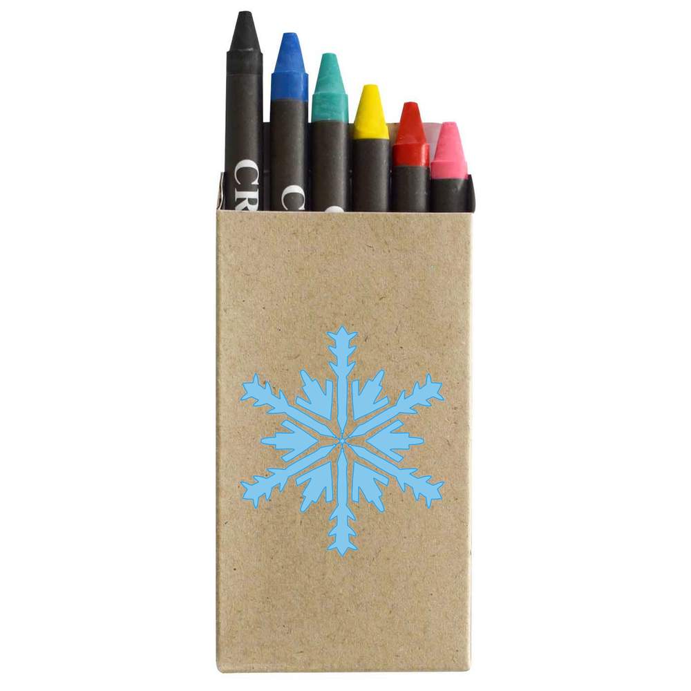 'Snowflake In Blue' Coloured Crayon Set (CY00028328)