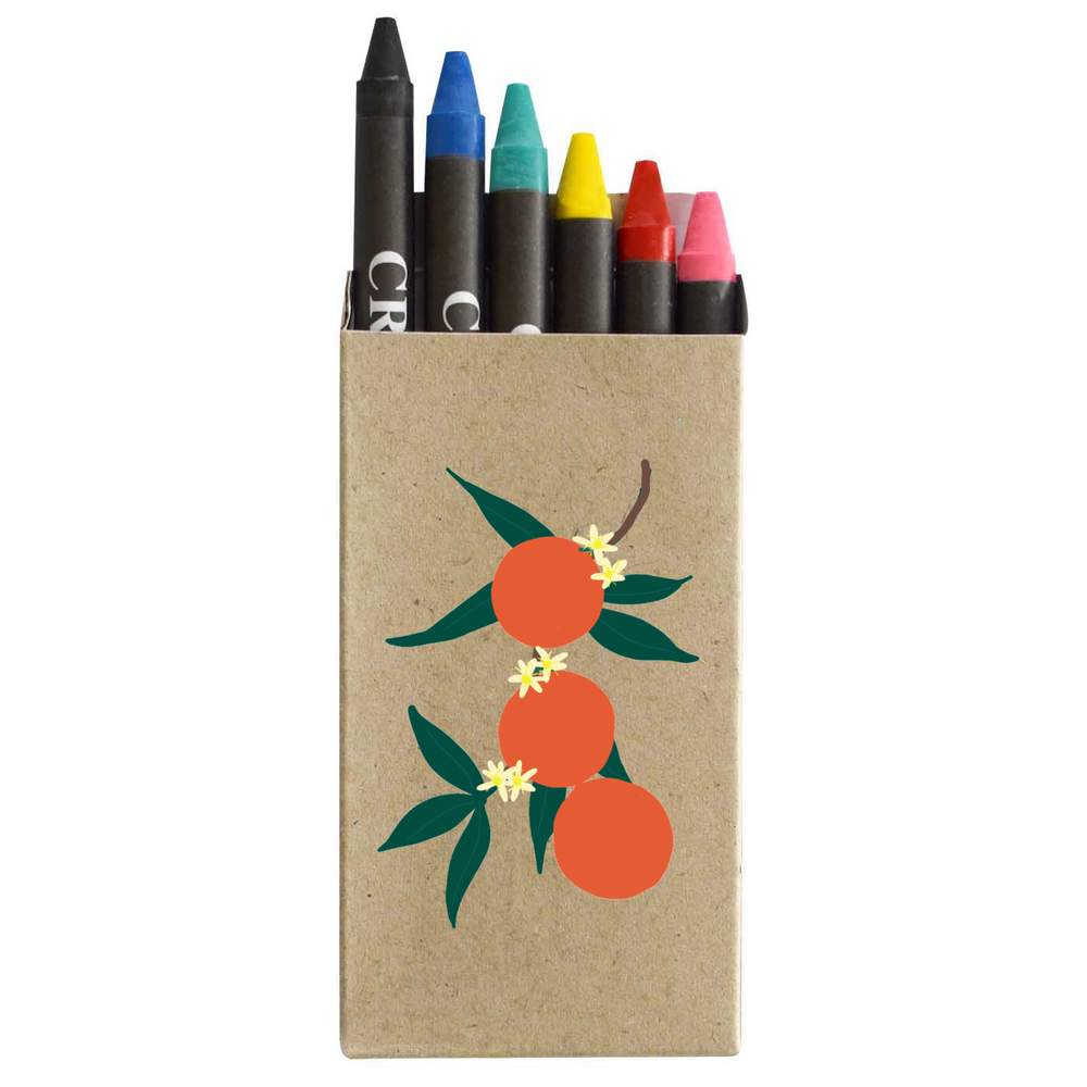'Oranges And Blossom ' Coloured Crayon Set (CY00028556)