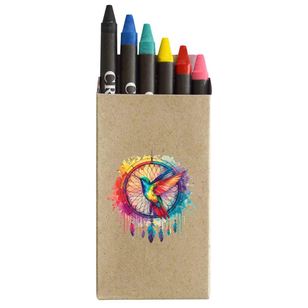 'Hummingbird Dreamcatcher' Coloured Crayon Set (CY00028934)
