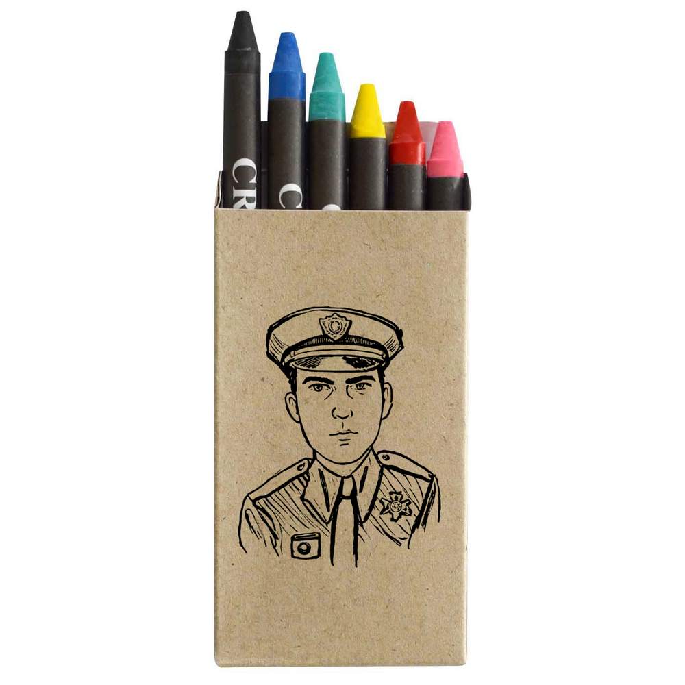 'Police Officer' Coloured Crayon Set (CY00029616)