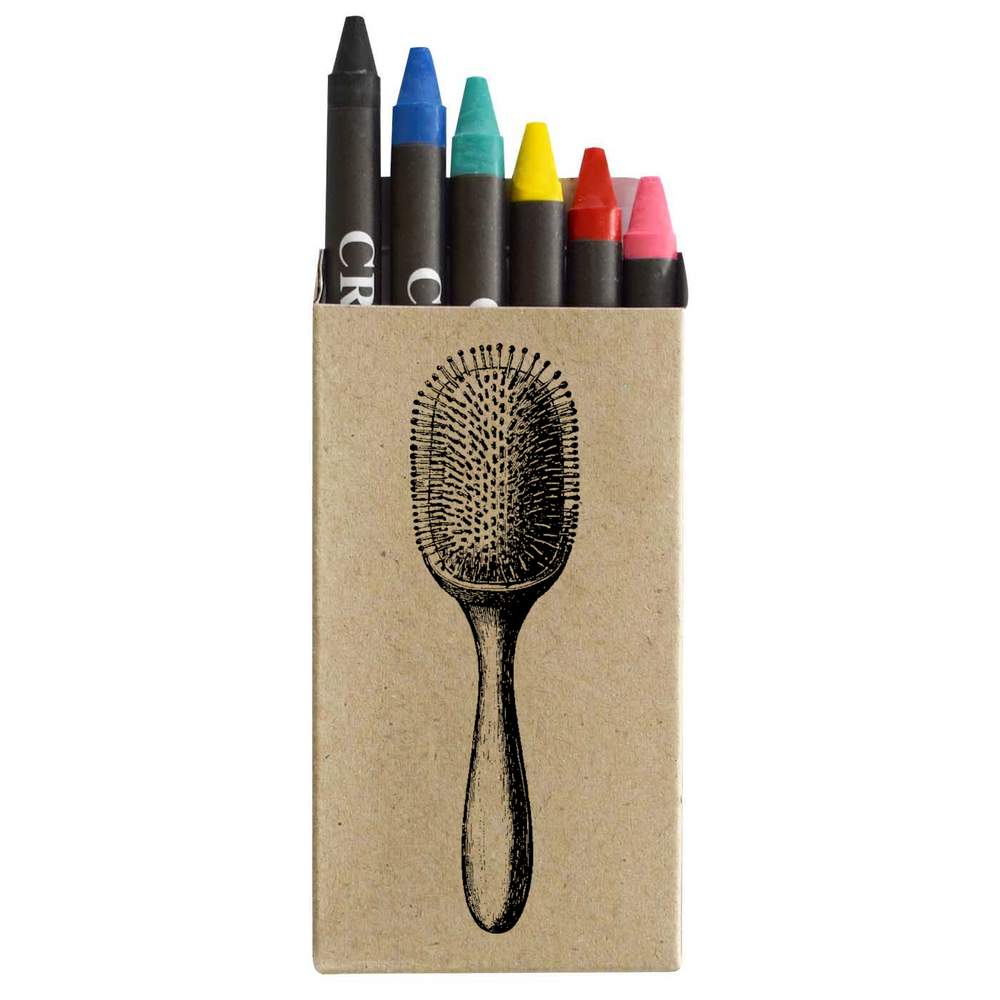 'Single Hairbrush' Coloured Crayon Set (CY00030385)
