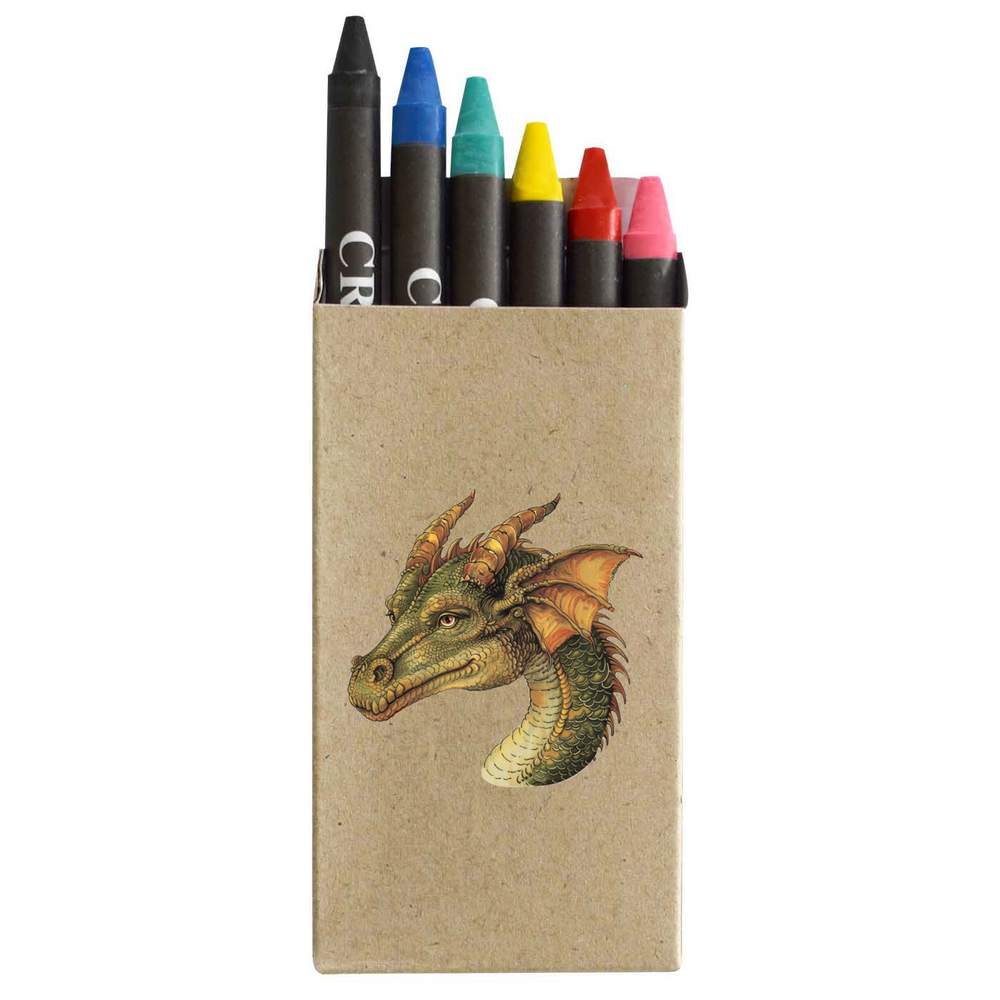 'Green Dragon Head' Coloured Crayon Set (CY00030557)
