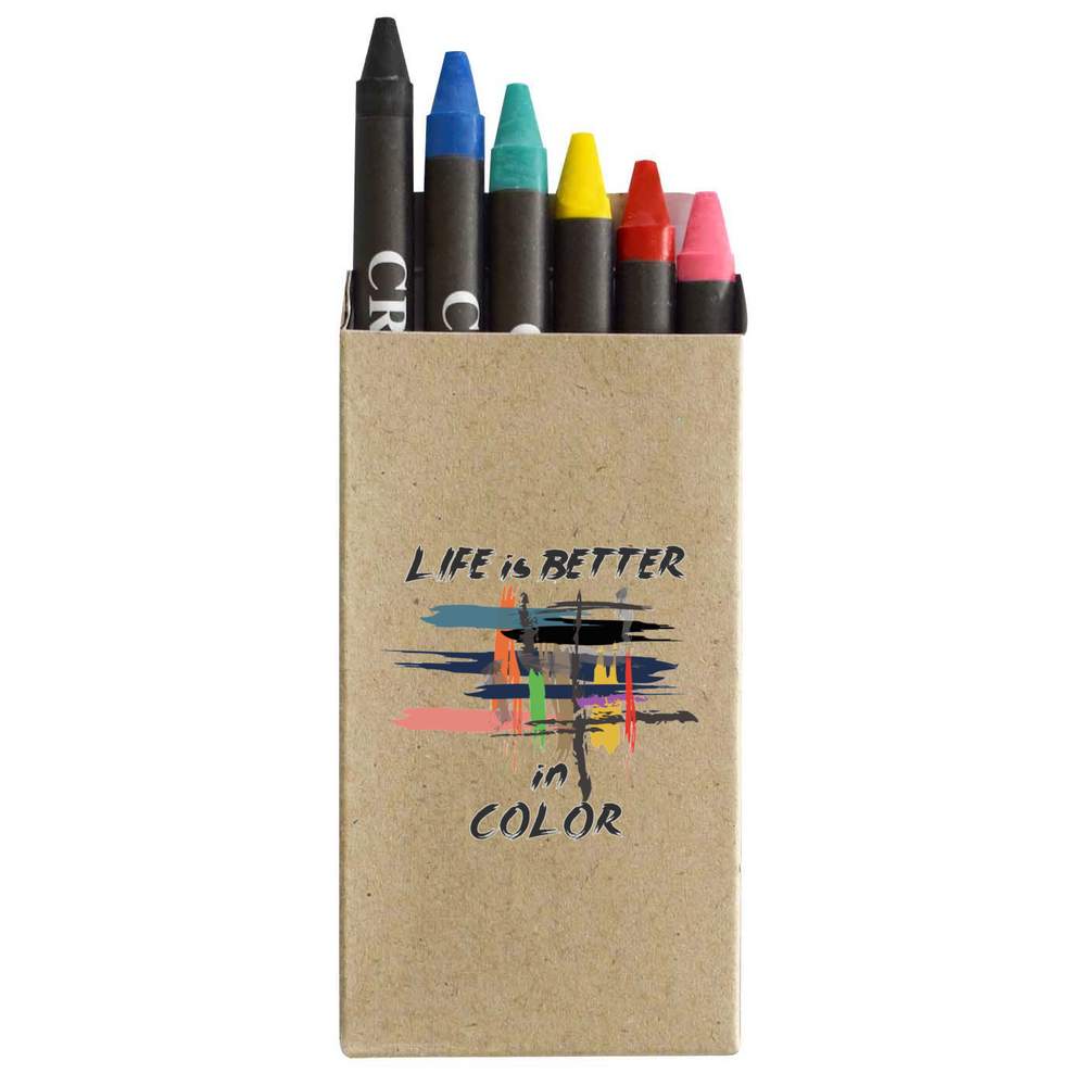 'Colorful Brushstrokes of Life' Coloured Crayon Set (CY00030606)